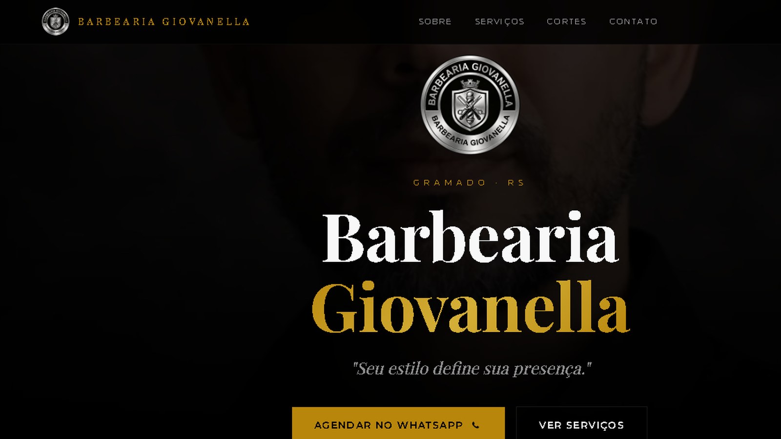 Site Barbearia Giovanella